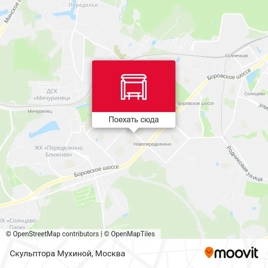 Карта Скульптора Мухиной