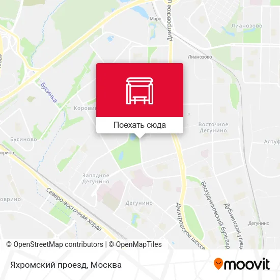 Карта Яхромский проезд