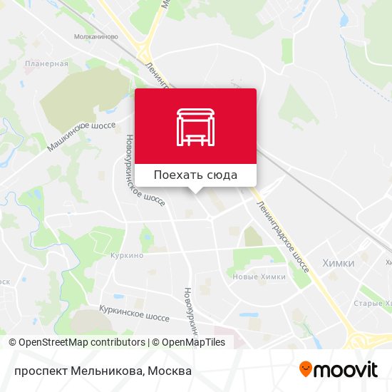 Карта проспект Мельникова