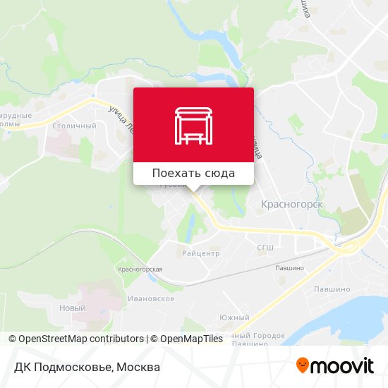 Карта ДК Подмосковье