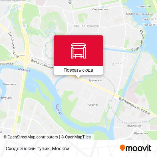 Карта Сходненский тупик