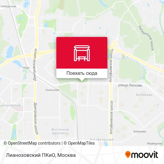 Карта Лианозовский ПКиО