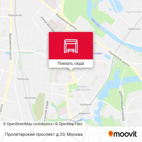 Карта Пролетарский проспект д.33