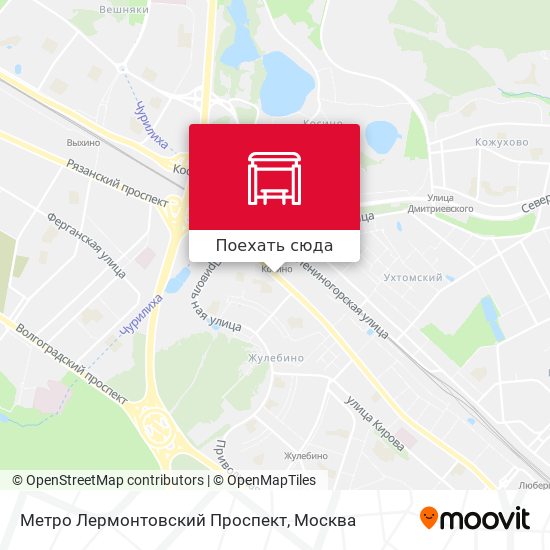 Карта Метро Лермонтовский Проспект