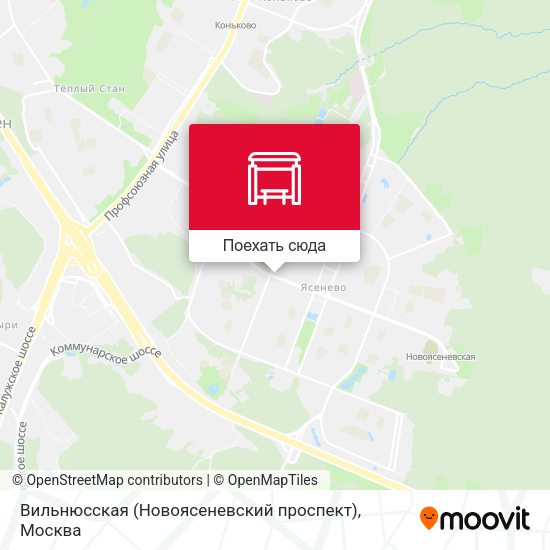 Карта Вильнюсская (Новоясеневский проспект)