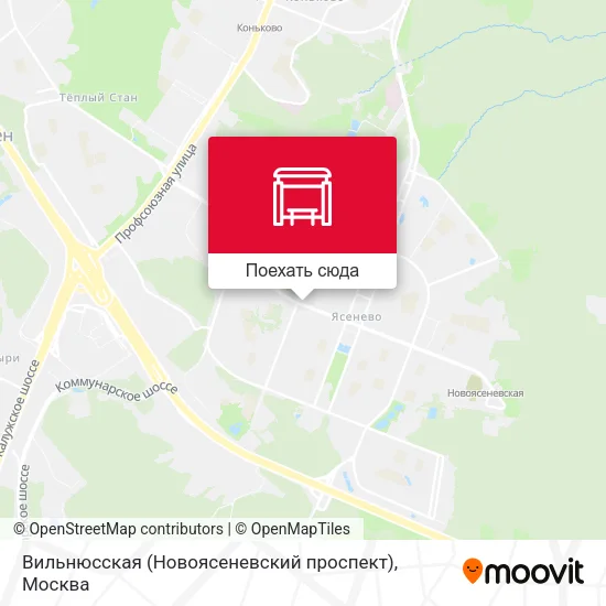 Карта Вильнюсская (Новоясеневский проспект)