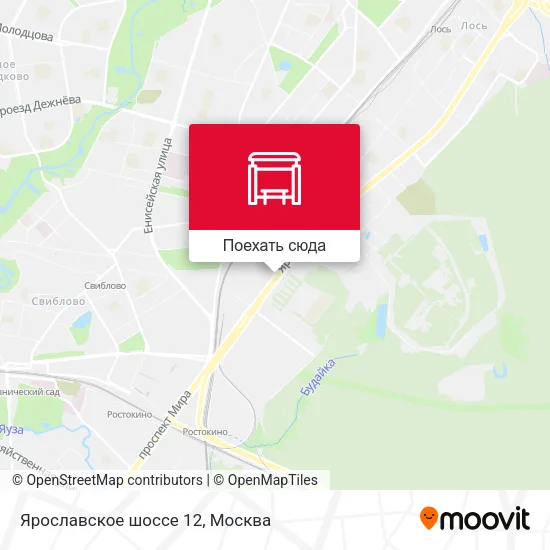 Карта Ярославское шоссе 12