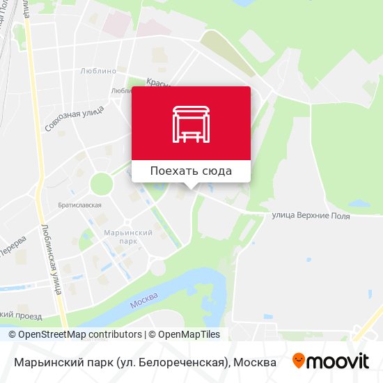 Карта Марьинский парк (ул. Белореченская)