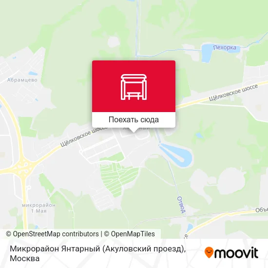 Карта Микрорайон Янтарный (Акуловский проезд)