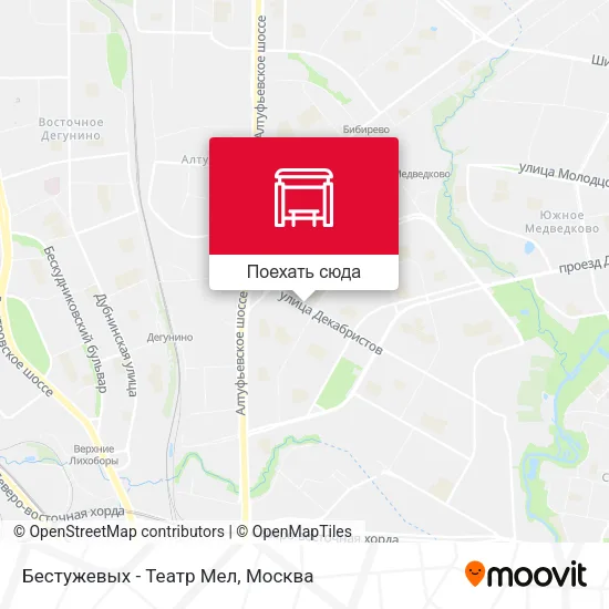 Карта Бестужевых - Театр Мел