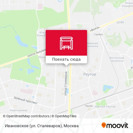 Карта Ивановское (ул. Сталеваров)