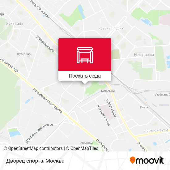 Карта Дворец спорта