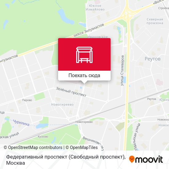 Карта Федеративный проспект (Свободный проспект)