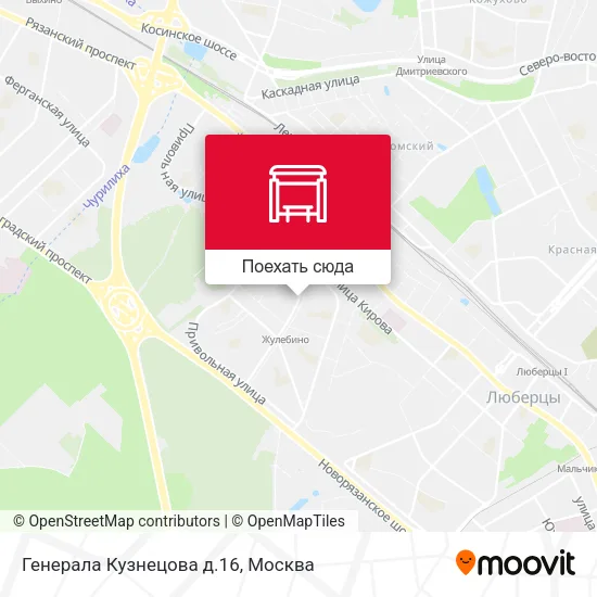Карта Генерала Кузнецова д.16