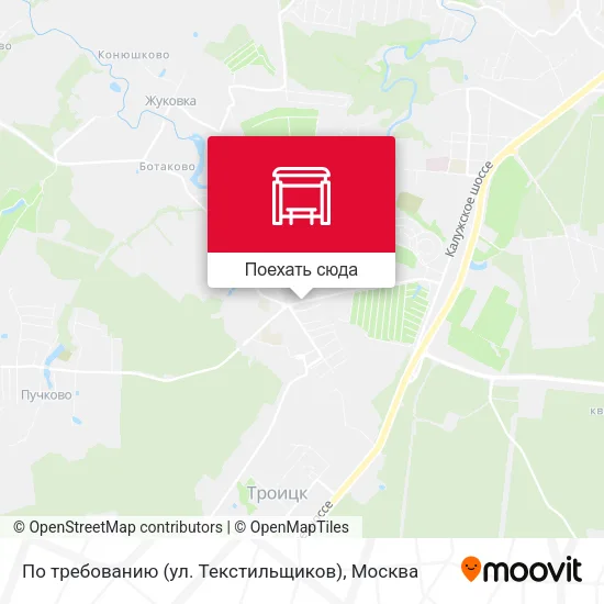 Карта По требованию (ул. Текстильщиков)