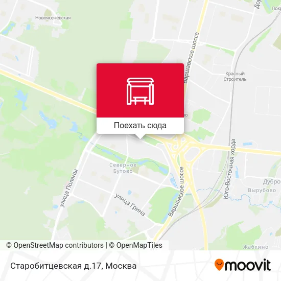 Карта Старобитцевская д.17