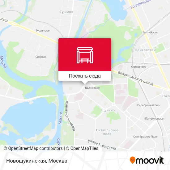 Карта Новощукинская
