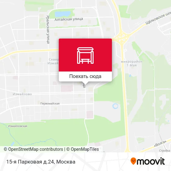 Карта 15-я Парковая д.24