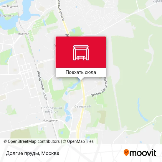 Карта Долгие пруды