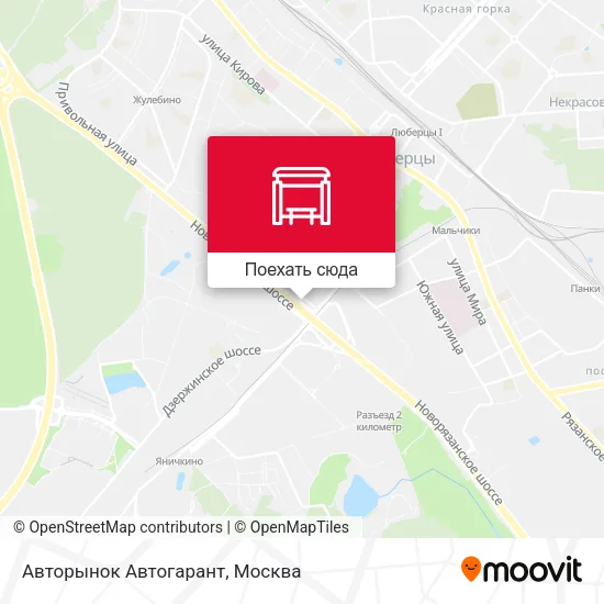 Карта Авторынок Автогарант
