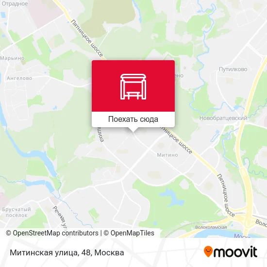 Карта Митинская улица, 48