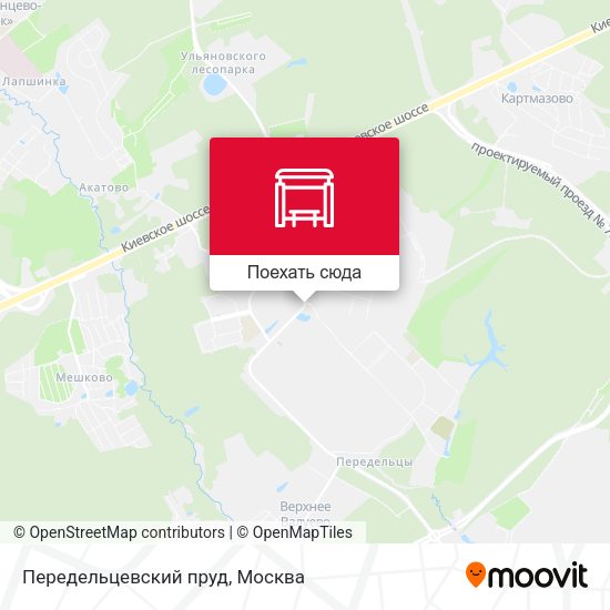 Карта Передельцевский пруд