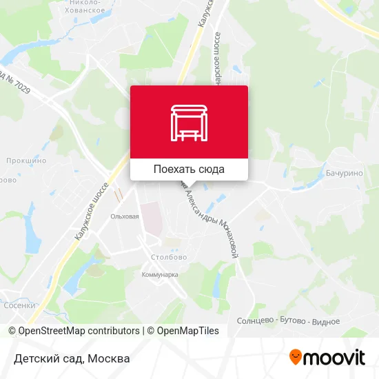 Карта Детский сад