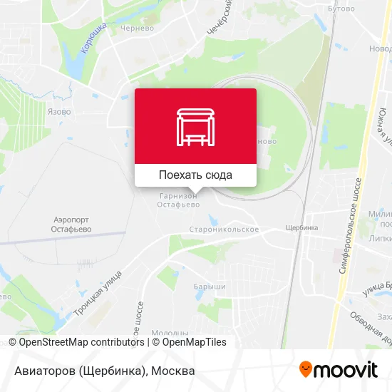 Карта Авиаторов (Щербинка)