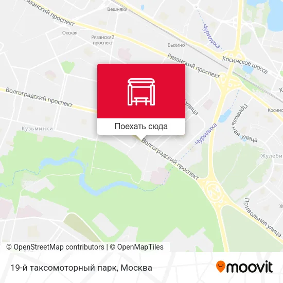 Карта 19-й таксомоторный парк