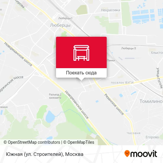 Карта Южная (ул. Строителей)