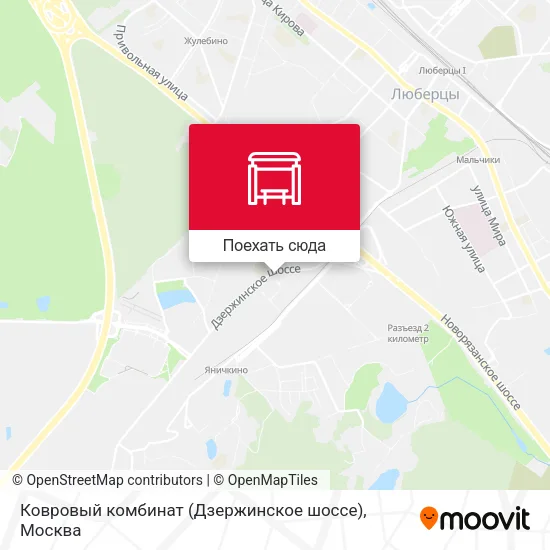 Карта Ковровый комбинат (Дзержинское шоссе)