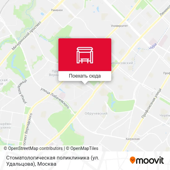 Карта Стоматологическая поликлиника (ул. Удальцова)