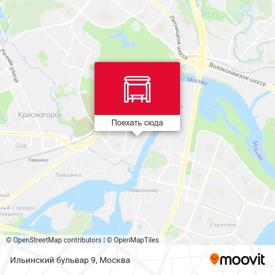 Карта Ильинский бульвар 9