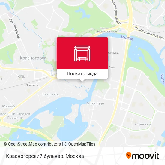 Карта Красногорский бульвар