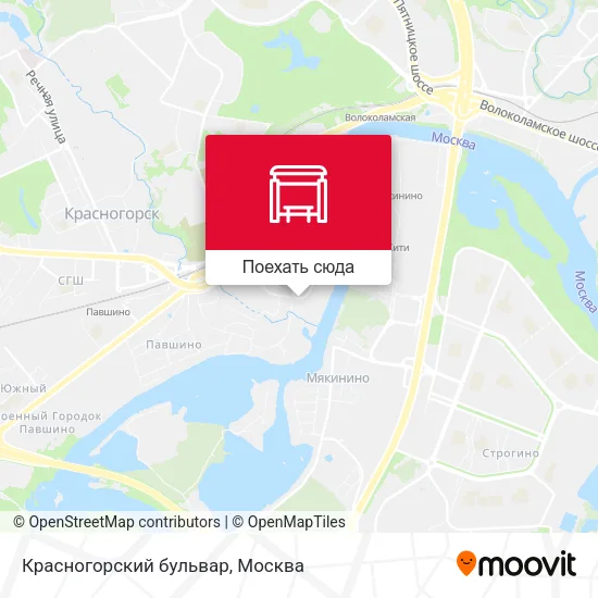 Карта Красногорский бульвар