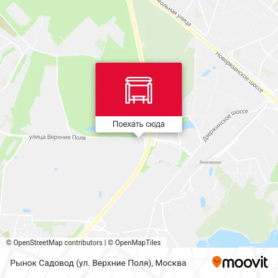 Карта Рынок Садовод (ул. Верхние Поля)