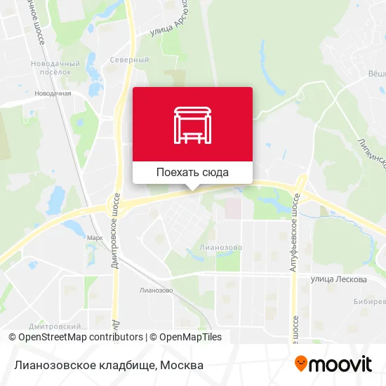 Карта Лианозовское кладбище