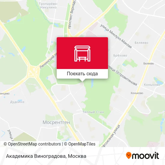 Карта Академика Виноградова