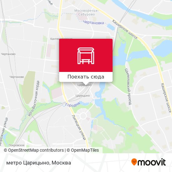 Карта метро Царицыно