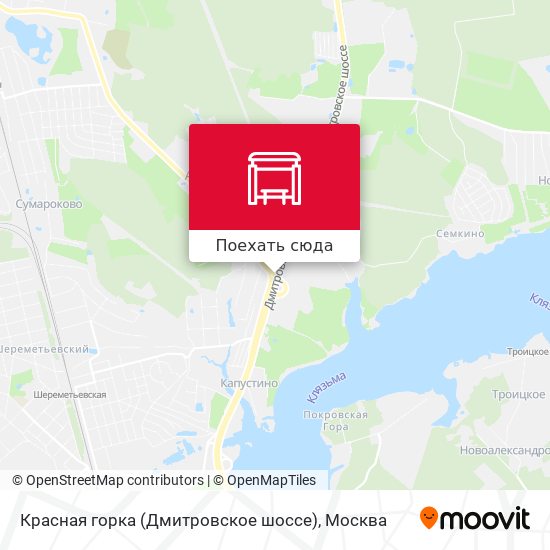 Карта Красная горка (Дмитровское шоссе)
