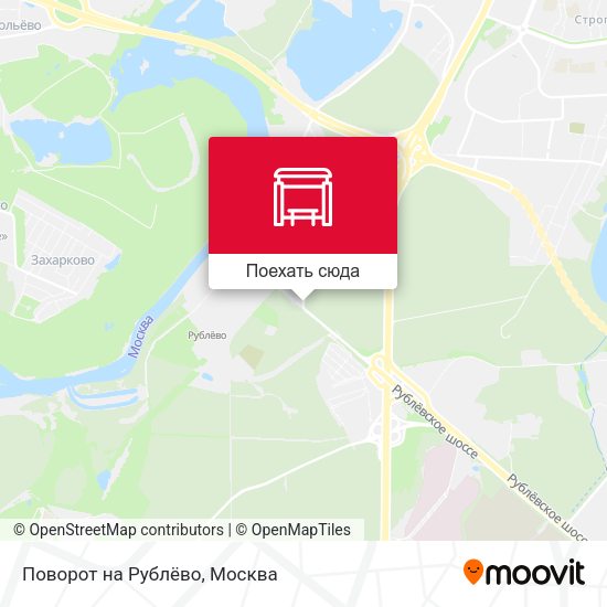 Карта Поворот на Рублёво