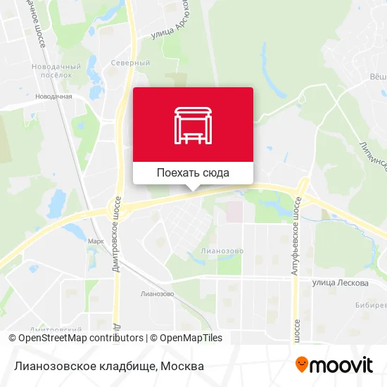 Карта Лианозовское кладбище
