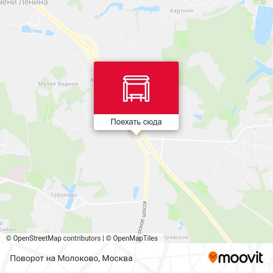 Карта Поворот на Молоково