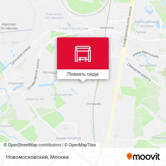 Карта Новомосковский