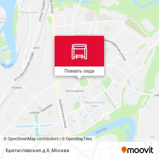 Карта Братиславская д.8
