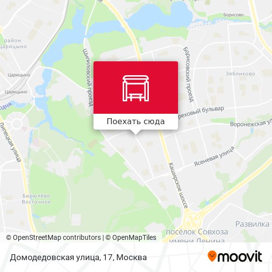 Карта Домодедовская улица, 17