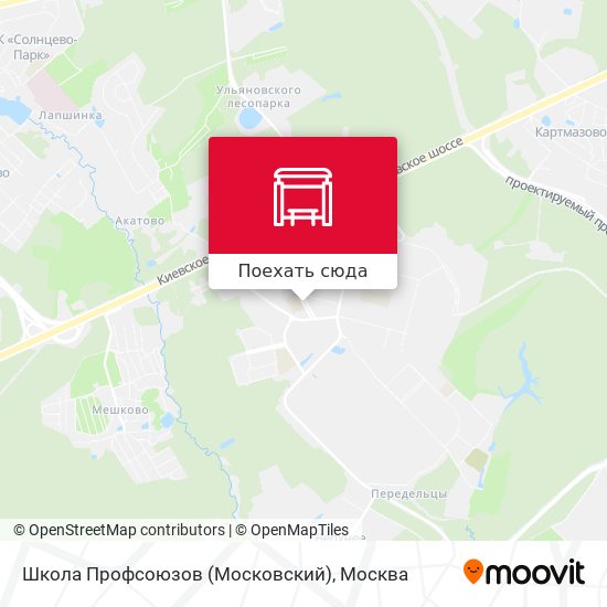 Карта Школа Профсоюзов (Московский)