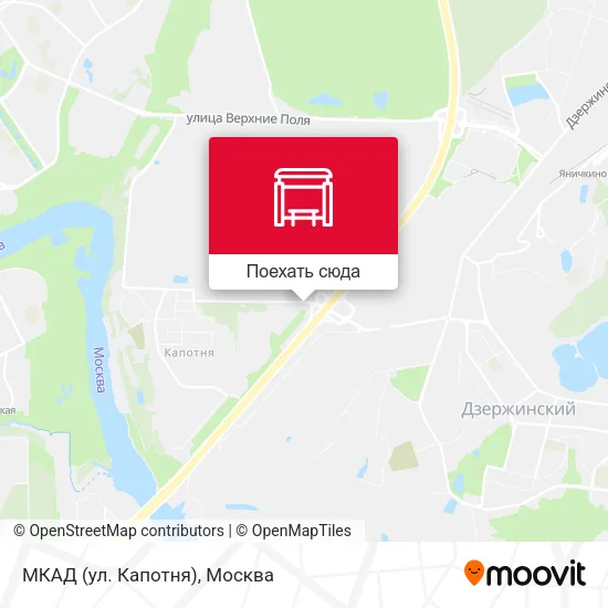 Карта МКАД (ул. Капотня)