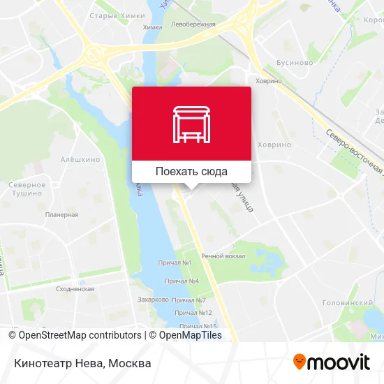 Карта Кинотеатр Нева