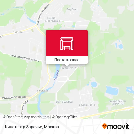 Карта Кинотеатр Заречье